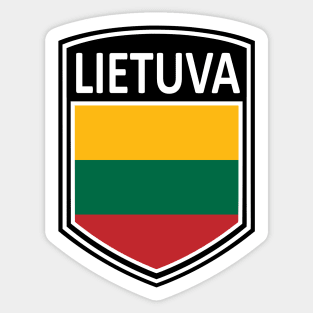 Flag Shield - Lietuva Sticker